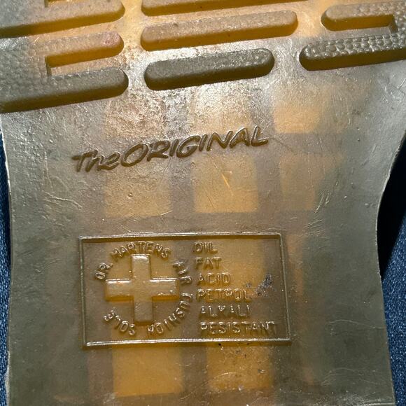 Dr. Martens Aimilie Triumph Size 9 Plaid Fold Over Calf High Combat Boots - Picture 6 of 9